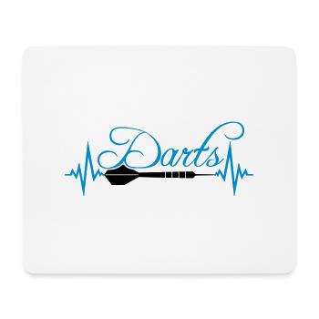 verein text frequenz herzschlag puls logo text spi - Mousepad (Querformat) - Weiß - Vorne