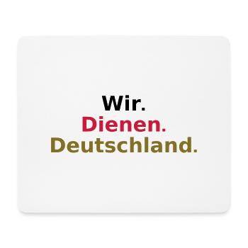 Wir Dienen Deutschland - Mouse Pad (horizontal) - white - Front