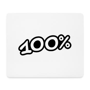 100 Procent - Mouse Pad (horizontal) - white - Front