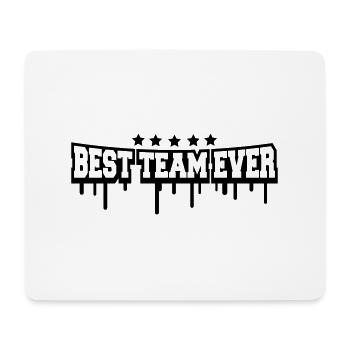 Best Team Ever Stamp - Tapis de souris (format paysage) - blanc - Devant