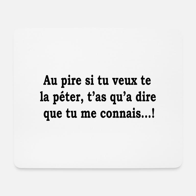 humor - Mouse Pad (horizontal) - white
