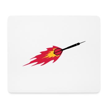 Dart Fire - Tapis de souris (format paysage) - blanc - Devant