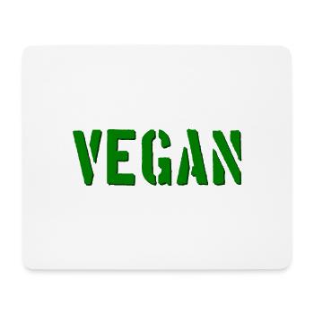 VEGAN - Veganerin - Veganer - tierlieb - Mousepad (Querformat) - Weiß - Vorne