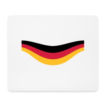 drapeau allemagne équipe sportive équipe allemagne couleurs - Tapis de souris (format paysage) - blanc - Devant