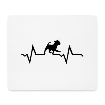 dog, puppy - Mouse Pad (horizontal) - white - Front