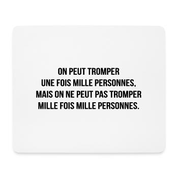 Cinéma / Citation / Série télé / Geek - Tapis de souris (format paysage) - blanc - Devant