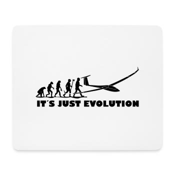 evolution segelfliegen - Mousepad (Querformat) - Weiß - Vorne