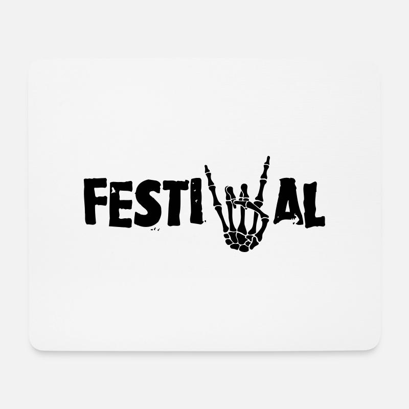 festival - Mousepad (Querformat) - Weiß