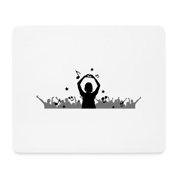 Menschen - Konzert Festival - Mousepad (Querformat) - Weiß - Vorne
