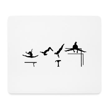Gymnast, Gymastics events - Mouse Pad (horizontal) - white - Front