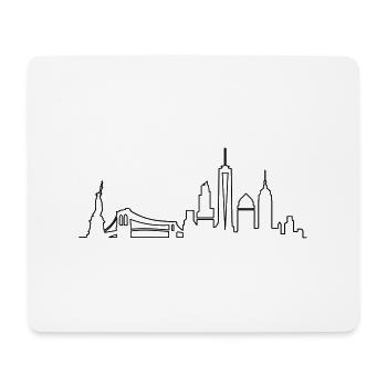 Skyline - New York City - Mousepad (Querformat) - Weiß - Vorne