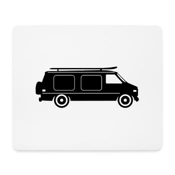 CAMPER BUS CAMPING-CAR Voiture - Tapis de souris (format paysage) - blanc - Devant