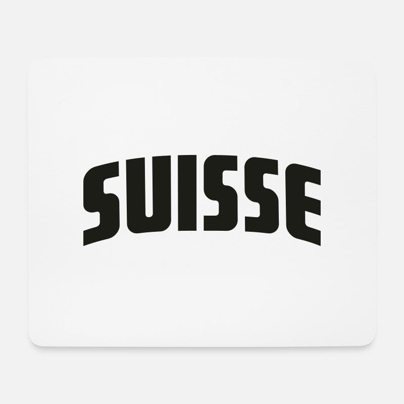 SUISSE - Mousepad (Querformat) - Weiß