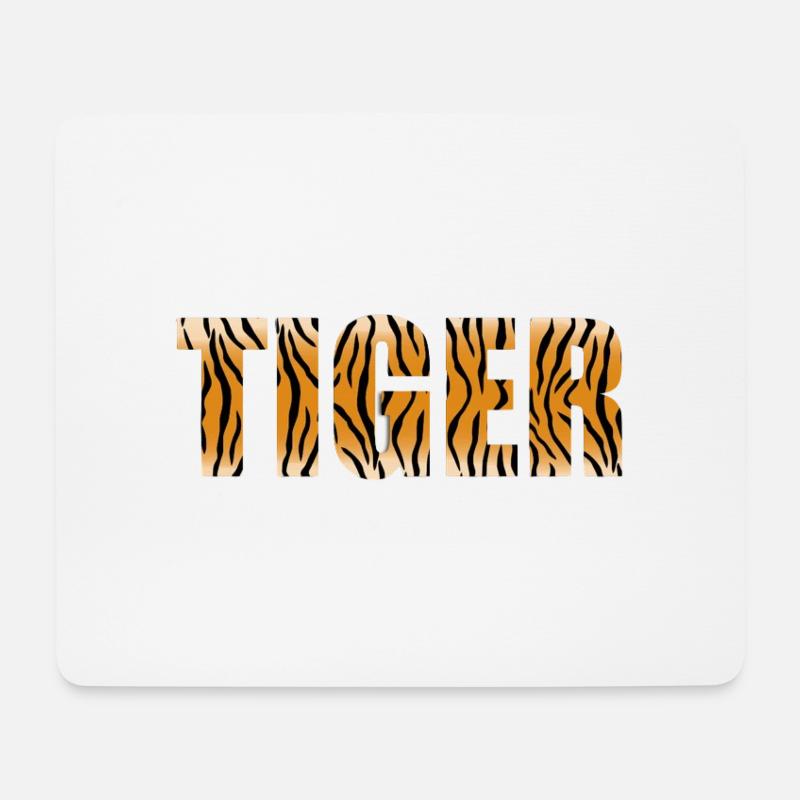 Tiger Design - Mousepad (Querformat) - Weiß