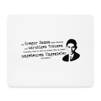 Franz Kafka | Quote Metamorphosis Gregor Samsa - Mouse Pad (horizontal) - white - Front