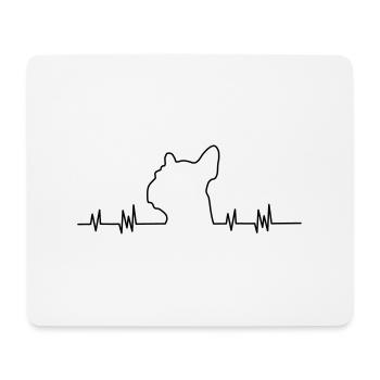 Bulldog - Mouse Pad (horizontal) - white - Front