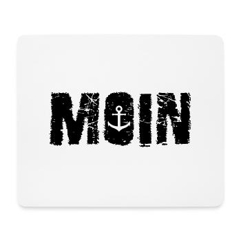MOIN - Hamburg Hafen Meer Dialekt Hipster - Mousepad (Querformat) - Weiß - Vorne