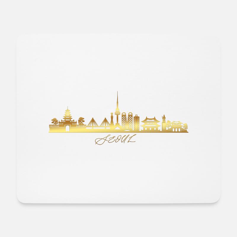 Seoul Korea - Mousepad (Querformat) - Weiß