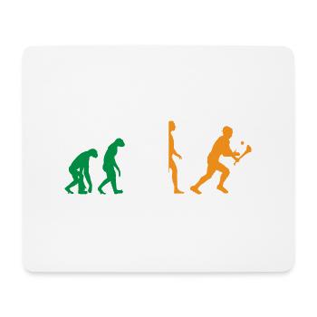 Die Evolution von Hurling - Mousepad (Querformat) - Weiß - Vorne
