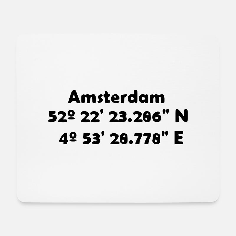Amsterdam - Mouse Pad (horizontal) - white