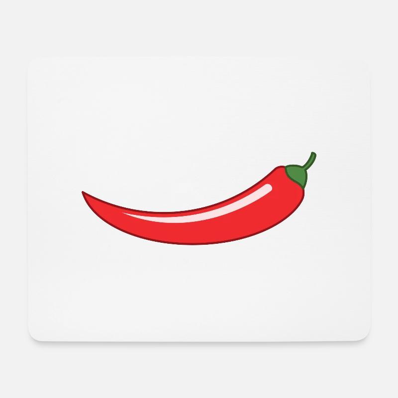 Chilli - Mousepad (Querformat) - Weiß