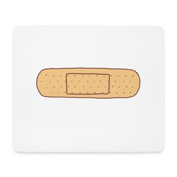 Bandage extrêmement collant - Tapis de souris (format paysage) - blanc - Devant
