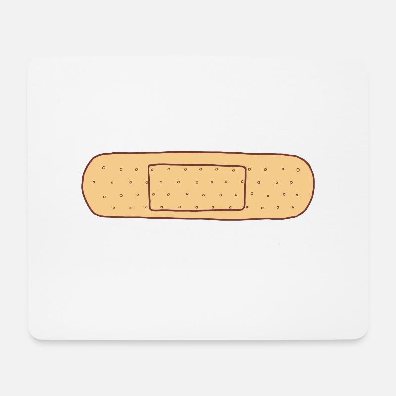 Extremely Sticky Band aid - Mouse Pad (horizontal) - white