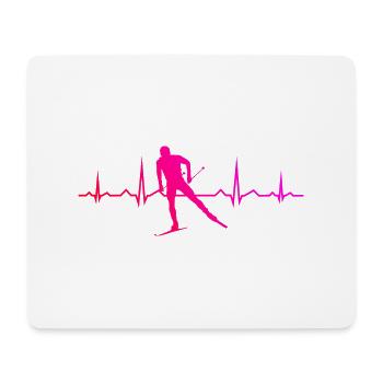 Langlauf Langlauf Classic Damen Herren Langlauf Sk - Mousepad (Querformat) - Weiß - Vorne