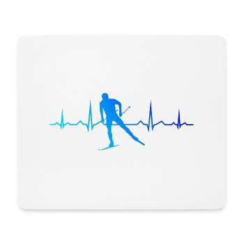 Langlauf Herren Langlauf Classic Damen Langlauf Sk - Mousepad (Querformat) - Weiß - Vorne
