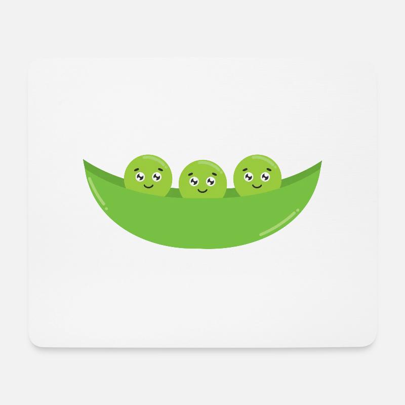 French peas - Mouse Pad (horizontal) - white