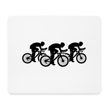 Team Triathlon Fahrrad - Mousepad (Querformat) - Weiß - Vorne