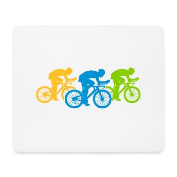 Fahrrad Team Triathlon - Mousepad (Querformat) - Weiß - Vorne