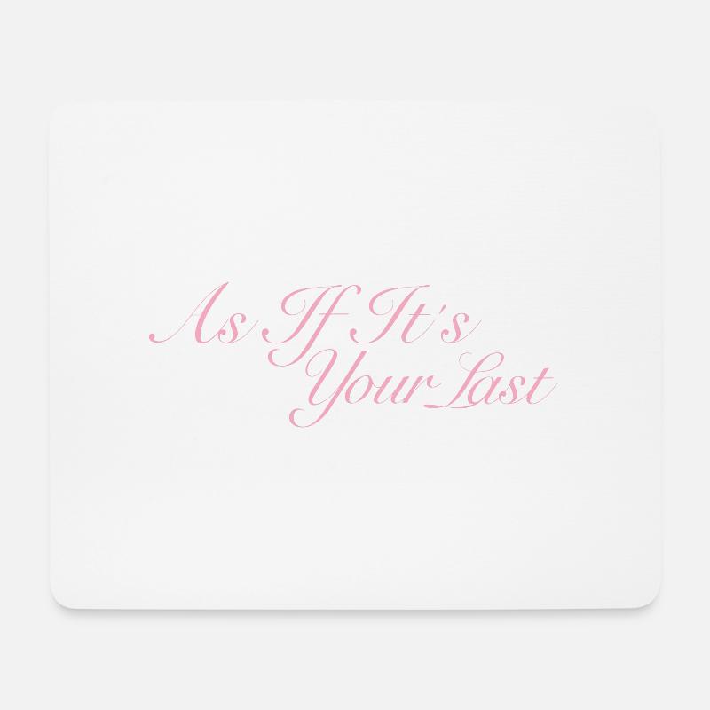 BLACKPINK ALS WÄRE ES DEIN LETZTES - Mousepad (Querformat) - Weiß