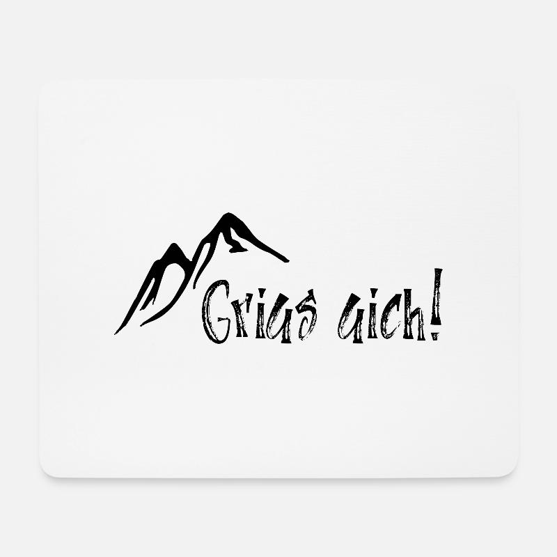 Grias aich! - Mousepad (Querformat) - Weiß