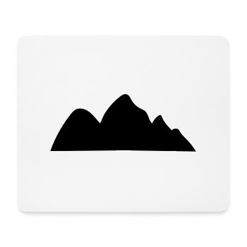 Berge Berg Gebirge Mountain 12 Zeichenfläche 13 - Mousepad (Querformat) - Weiß - Vorne
