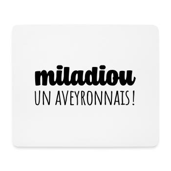 Miladiou aveyronnais - Tapis de souris (format paysage) - blanc - Devant