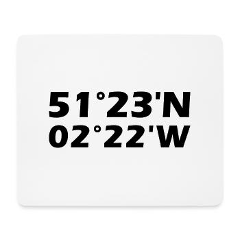 Bath Coordinates - Mouse Pad (horizontal) - white - Front