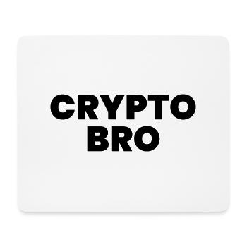 Crypto Bro - Mouse Pad (horizontal) - white - Front