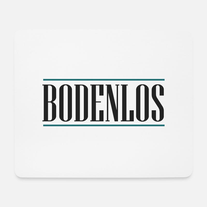 Bodenlos - Mousepad (Querformat) - Weiß