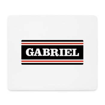 GABRIEL - Tapis de souris (format paysage) - blanc - Devant