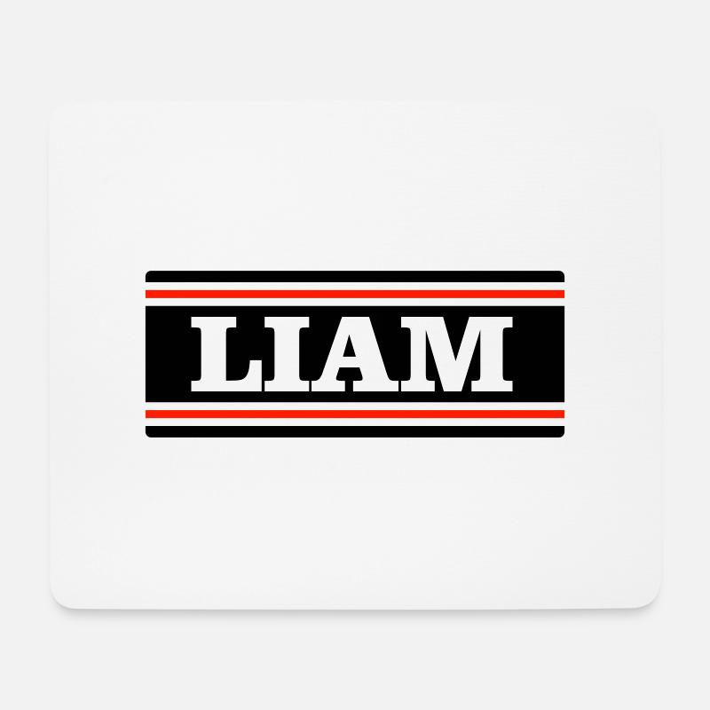 LIAM - Tapis de souris (format paysage) - blanc
