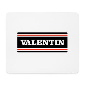 VALENTIN - Tapis de souris (format paysage) - blanc - Devant