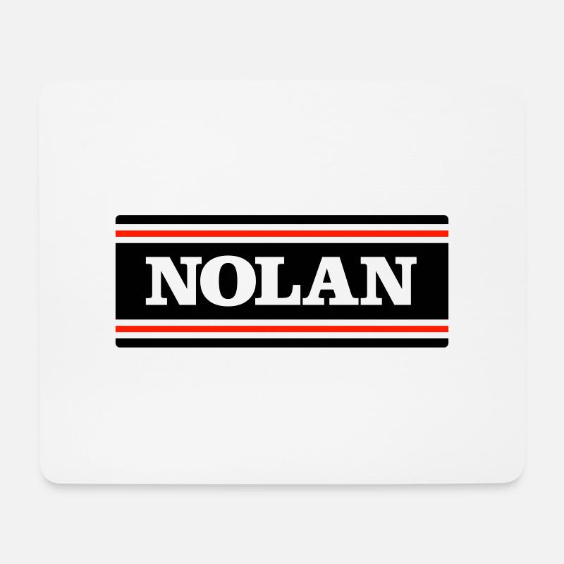 NOLAN - Mousepad (Querformat) - Weiß