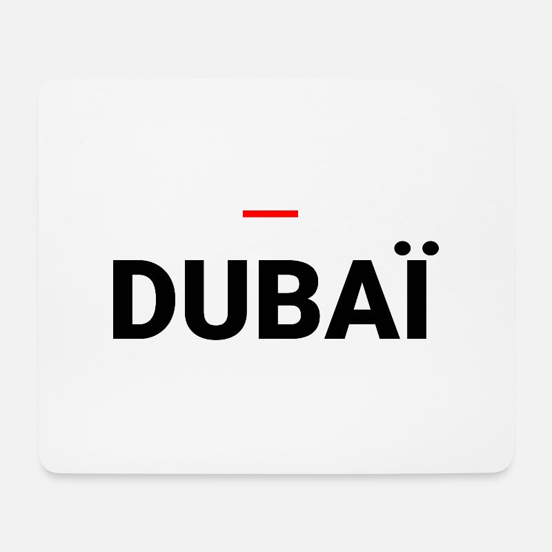 DUBAI - Mousepad (Querformat) - Weiß