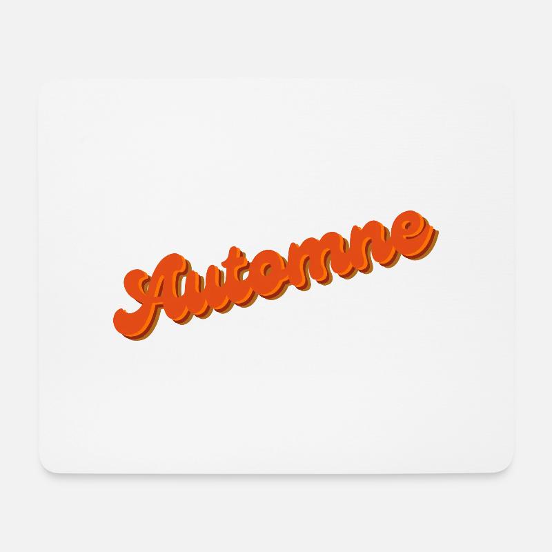 Herbst - Mousepad (Querformat) - Weiß