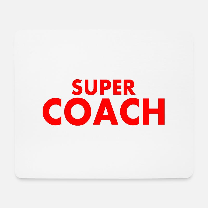 Coach - Mousepad (Querformat) - Weiß