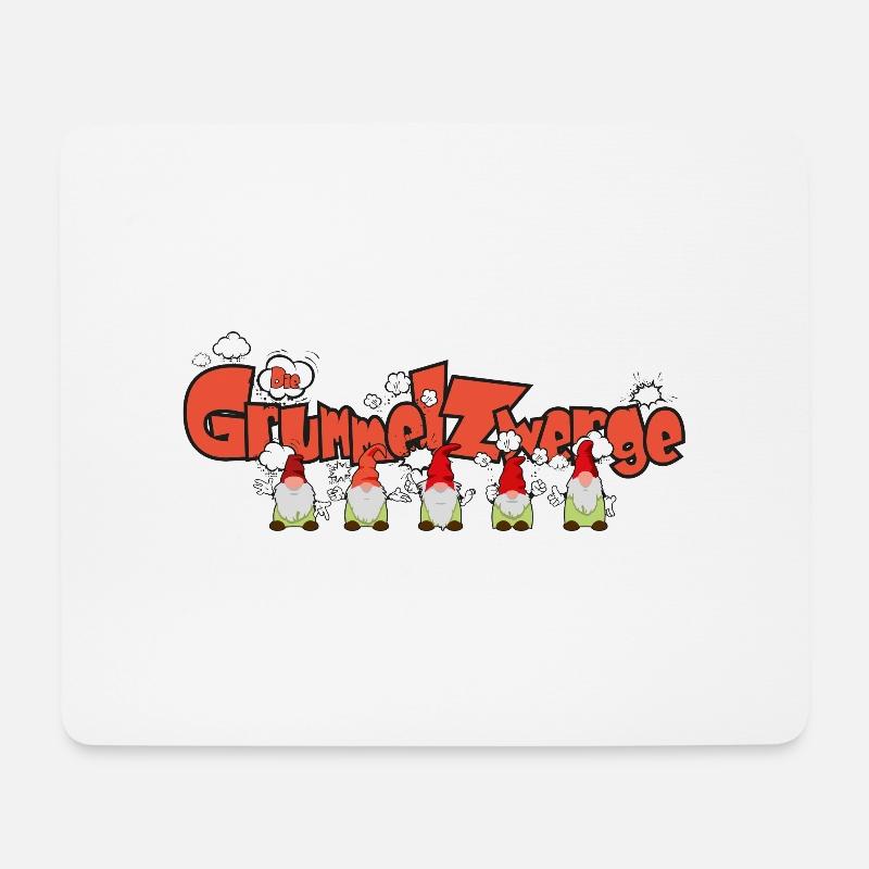 Die Grummelzwerge - Mousepad (Querformat) - Weiß