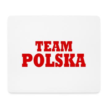 Team polska - Mouse Pad (horizontal) - white - Front