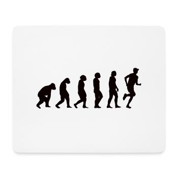 Jogger training running run fit jogging father - Mouse Pad (horizontal) - white - Front