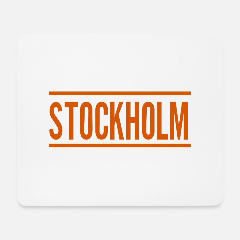 Stockholm - Mousepad (Querformat) - Weiß